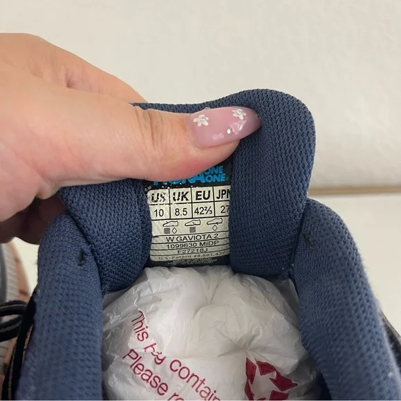 !SOLD! HOKA One One Mood Indigo Blue Dusty Pink Gaviota 2 Running Sneaker Shoes - Picture 13 of 13